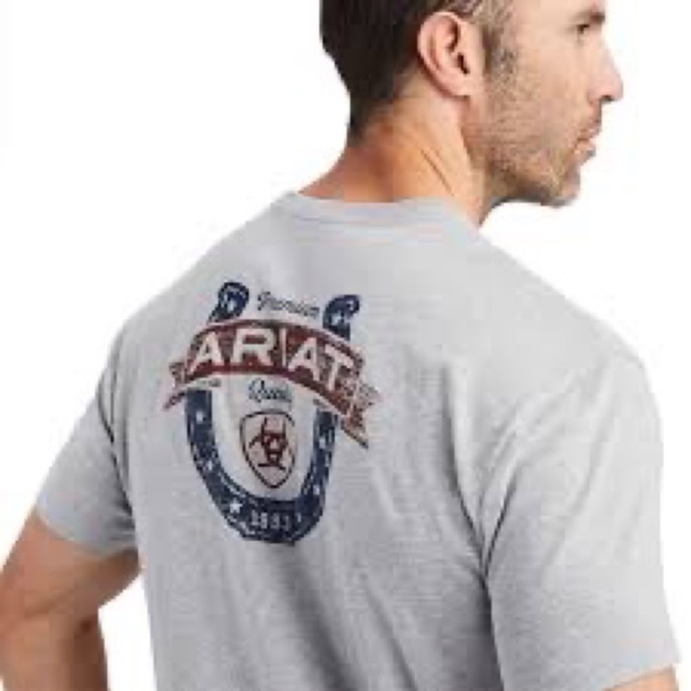 Ariat men’s lucky horseshoe shirt